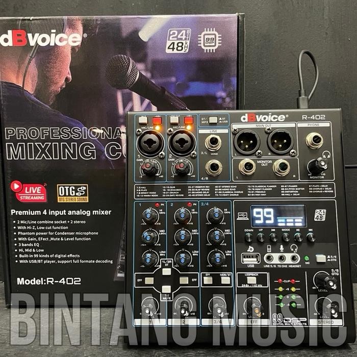 Jual Mixer dbvoice R402 original 4 channel 99 dsp Db Voice R 402 ...