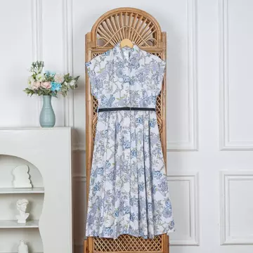 NJW Dress Wanita HARNI Midi Dress Gaun Wanita Gaun Wanita