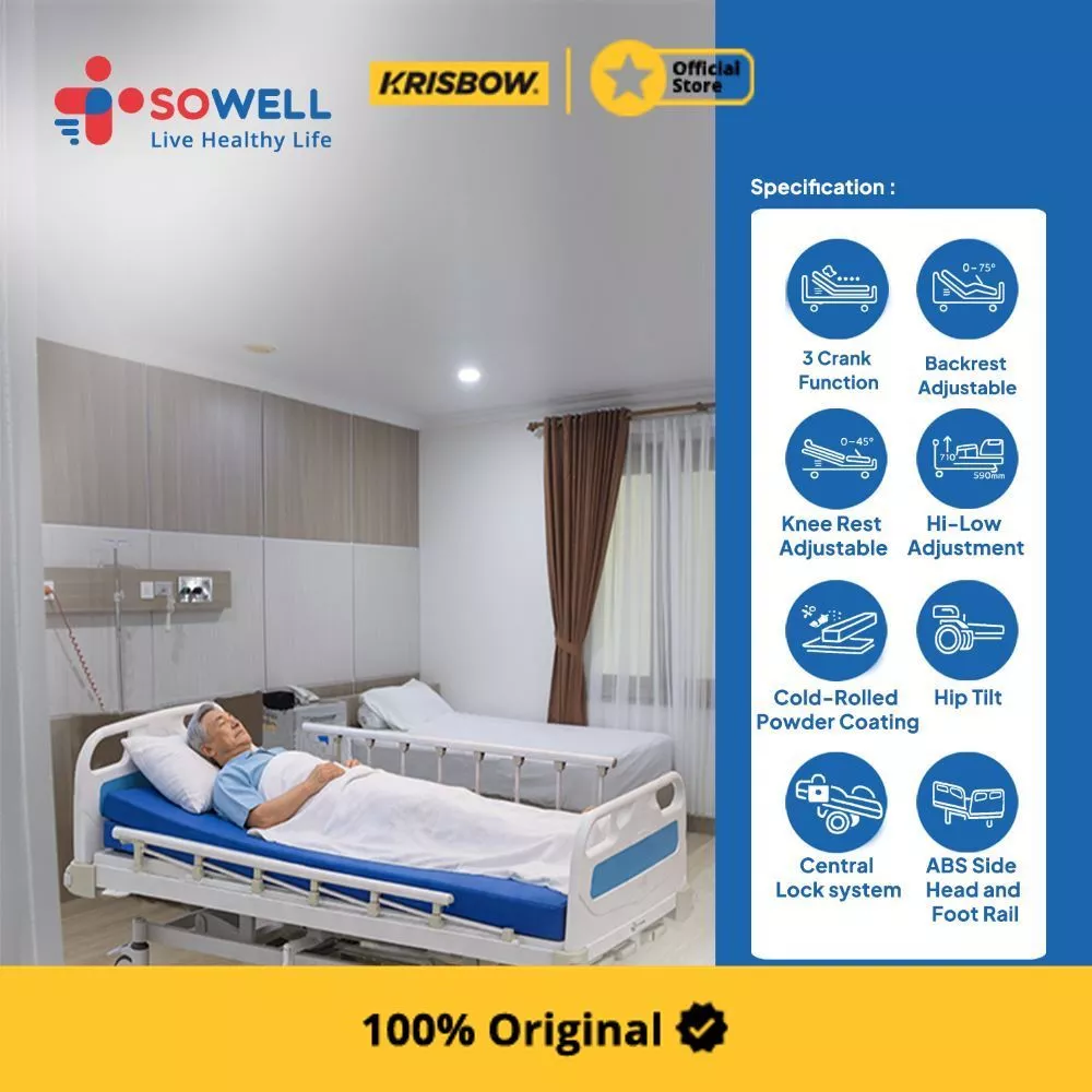 Rekomendasi Ranjang Rumah Sakit Manual Krisbow Sowell: Solusi Nyaman untuk Perawatan Pasien