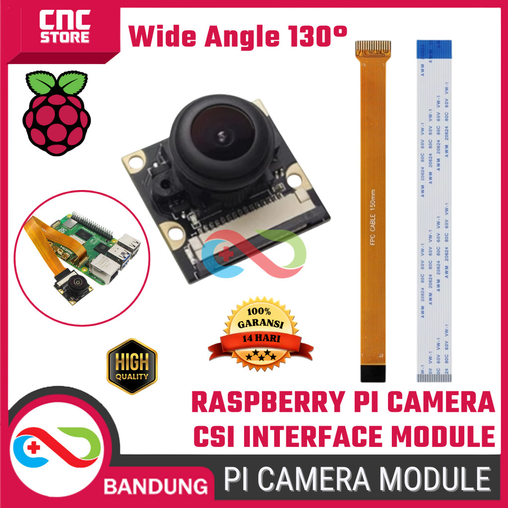Jual Raspberry Pi Camera Module CSI Wide Angle 130° – Kamera Modul ...