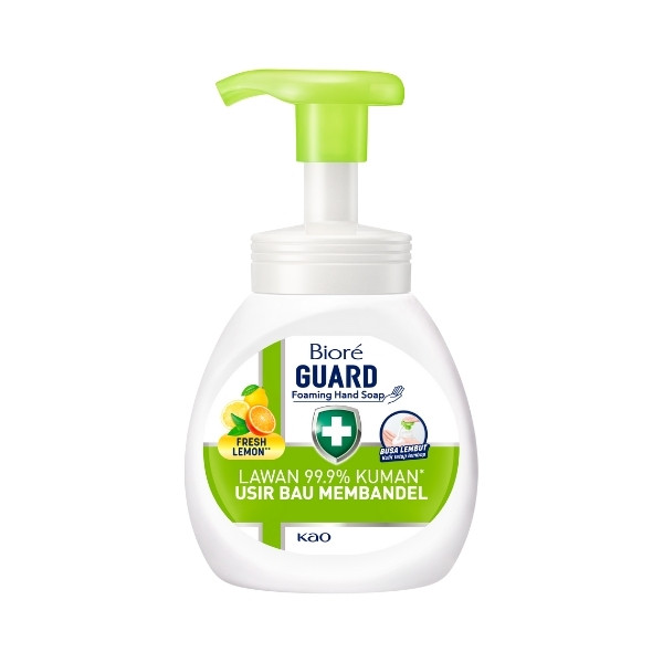 Jual BIORE GUARD FOAMING HAND SOAP FRESH LEMON ANTISEPTIC BOTOL 250 ML ...