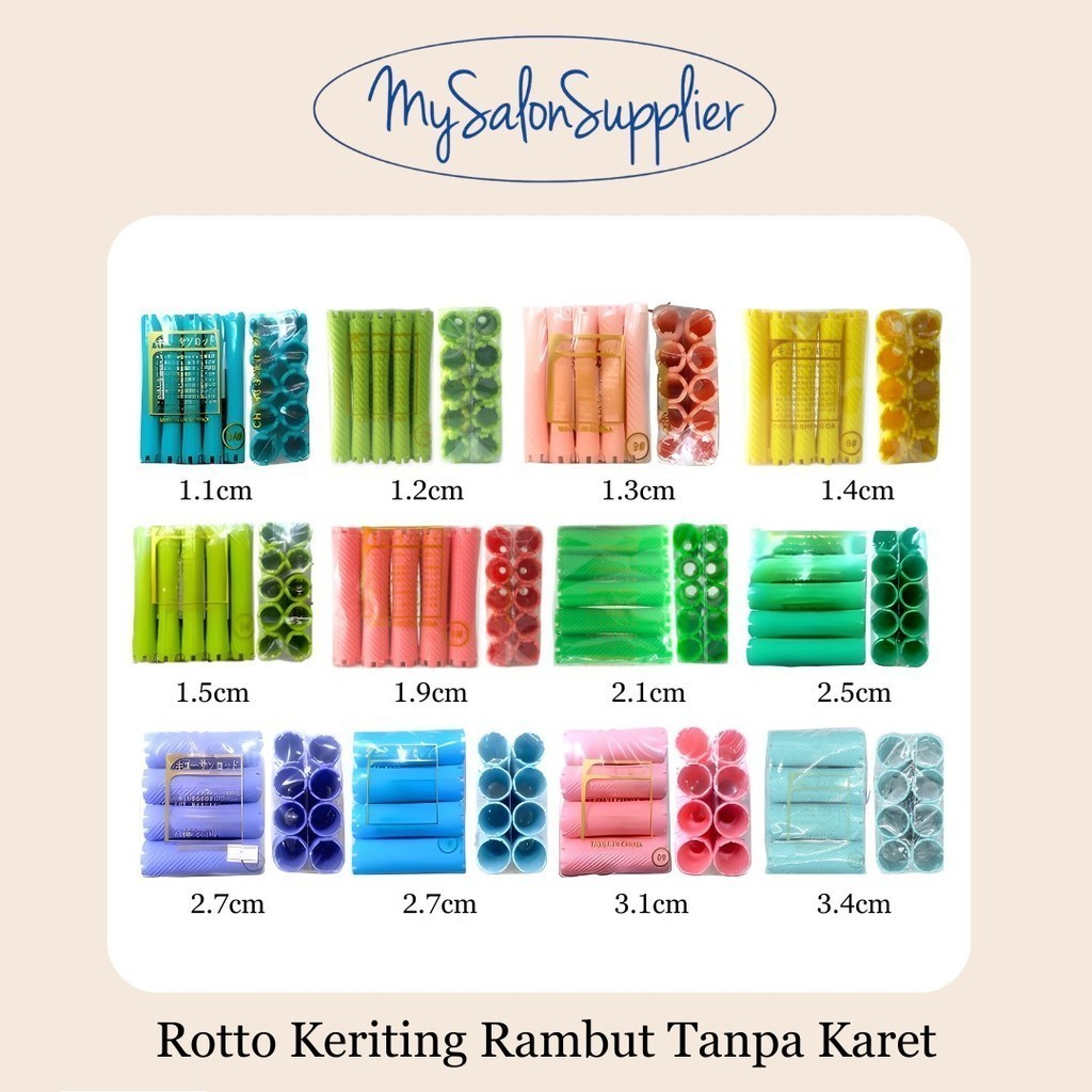 Jual Rotto Roll Keriting Rambut Tanpa Karet | Shopee Indonesia