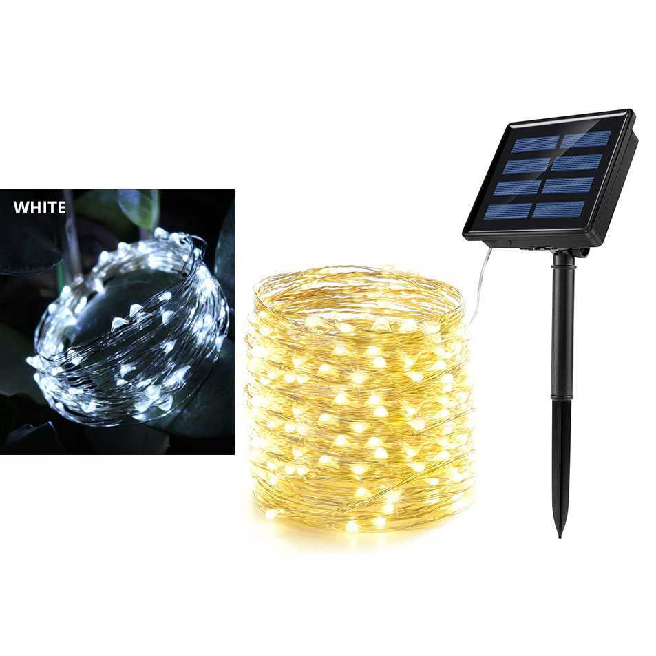 Jual TaffLED Lampu Hias String Lights Waterproof 100 LED with Solar ...