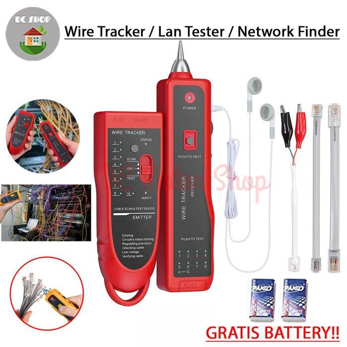 Jual Lan Tester Wire Tracker Kabel Jaringan Network Finder RJ45 RJ11 ...