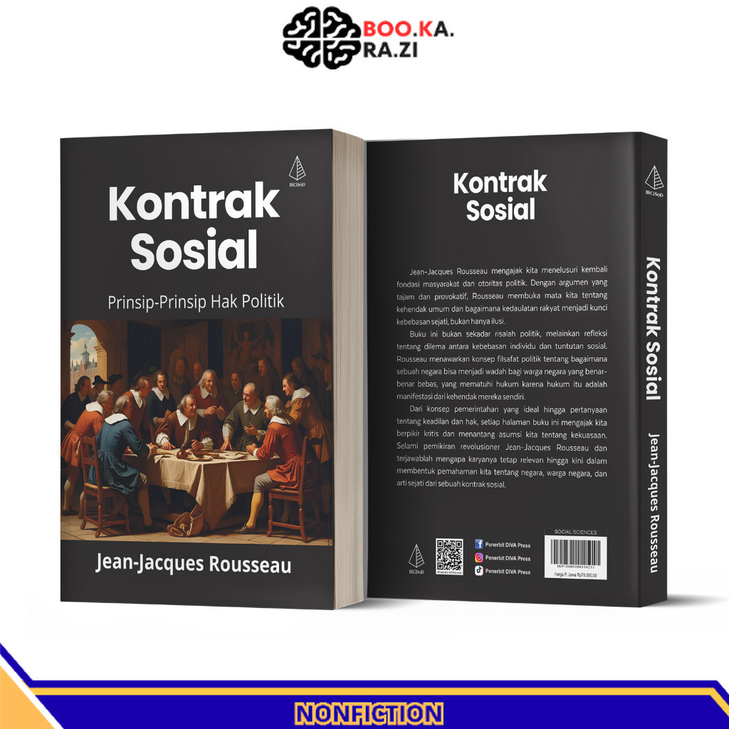 Jual Buku Kontrak Sosial : Prinsip-Prinsip Hak Politik - Jean-Jacques ...