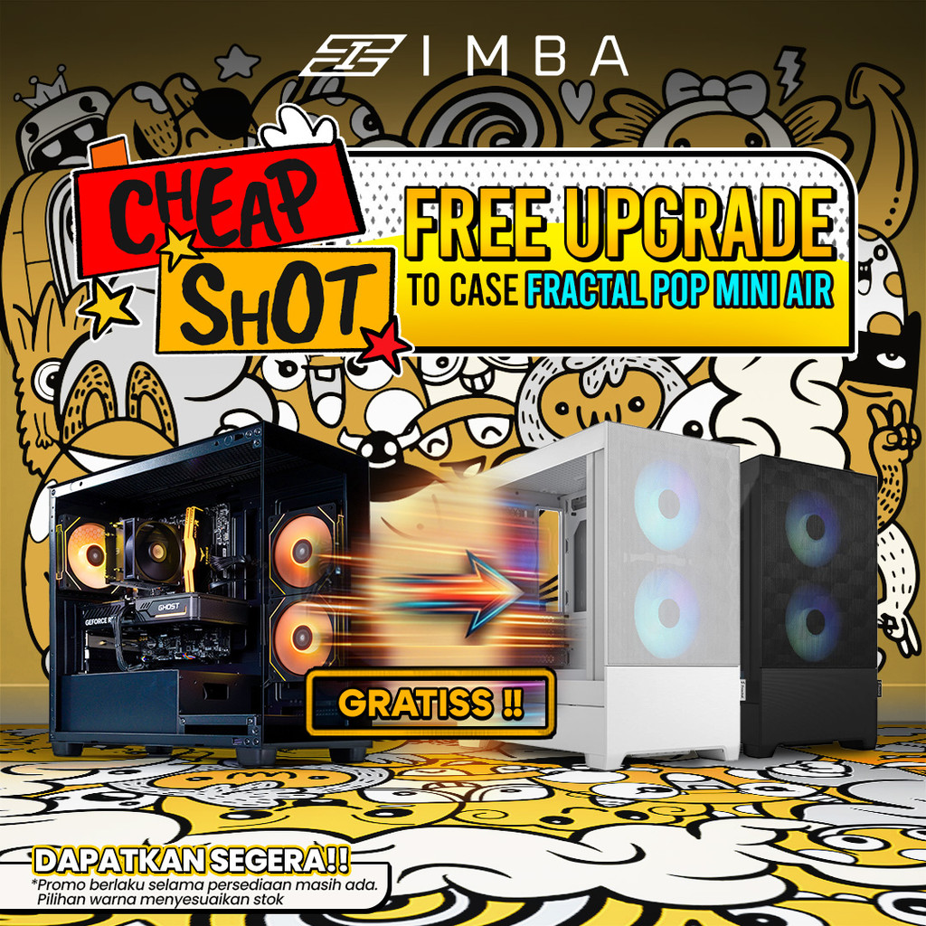 Jual IMBA CHEAPSHOT PC I5 12400F RTX 5060 8G/ 16GB 256GB RAKITAN PC ...