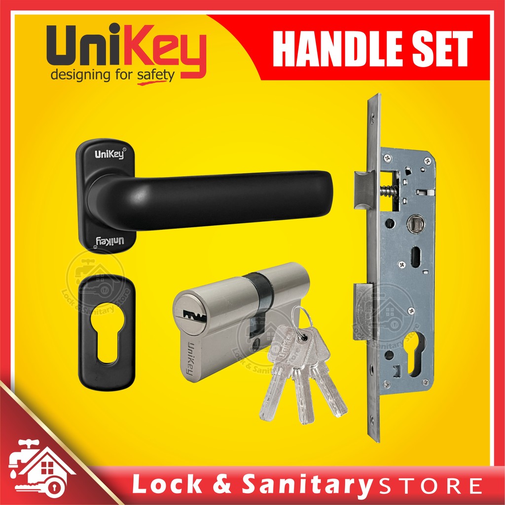 Jual LEVER HANDLE ROSES LHR 0816 FULL SET UNIKEY KOMPLIT BODY KUNCI ...