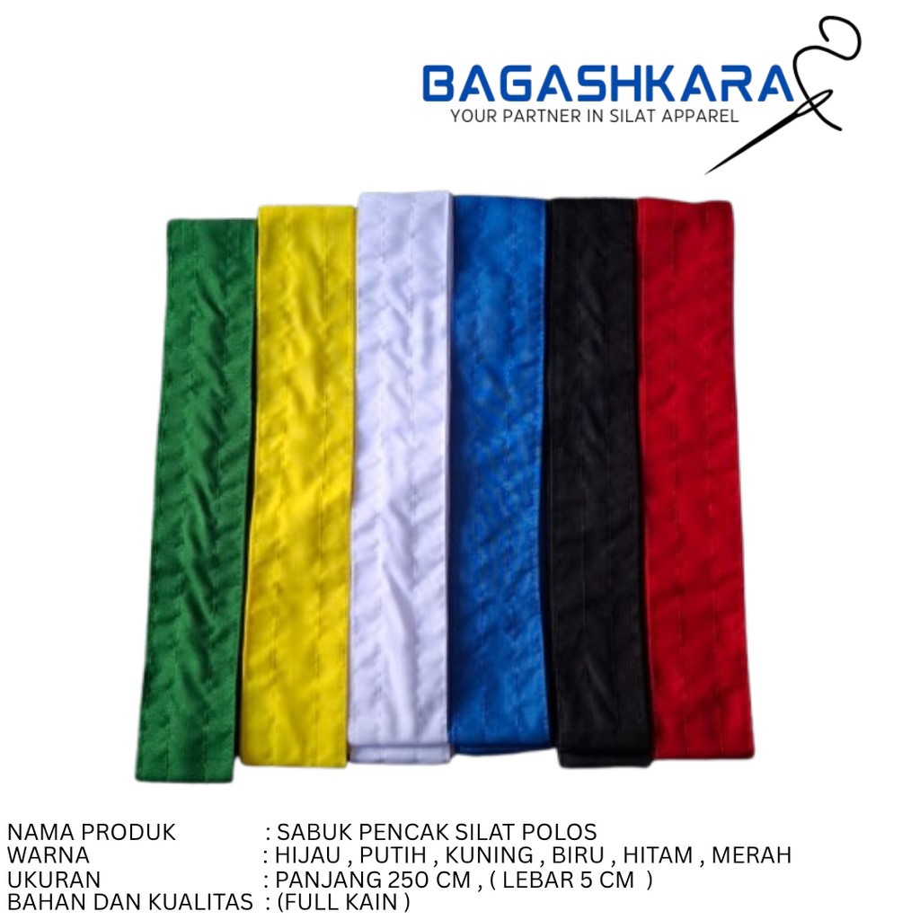 Jual SABUK PENCAK SILAT FULL KAIN POLOS LEBAR 5 CM / SABUK BELADIRI ...