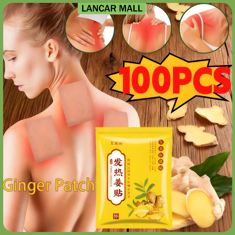 Jual 100 PCS Ginger Patch Herbal Back Pain Relief Ginger Patch - Nyaman ...