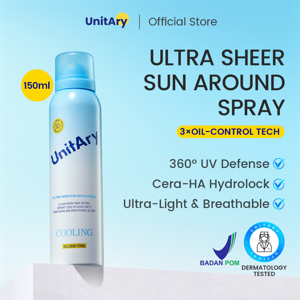Jual UNITARY ULTRA SHEER SUN AROUND SPRAY All-in-One Tone-Up Shield ...