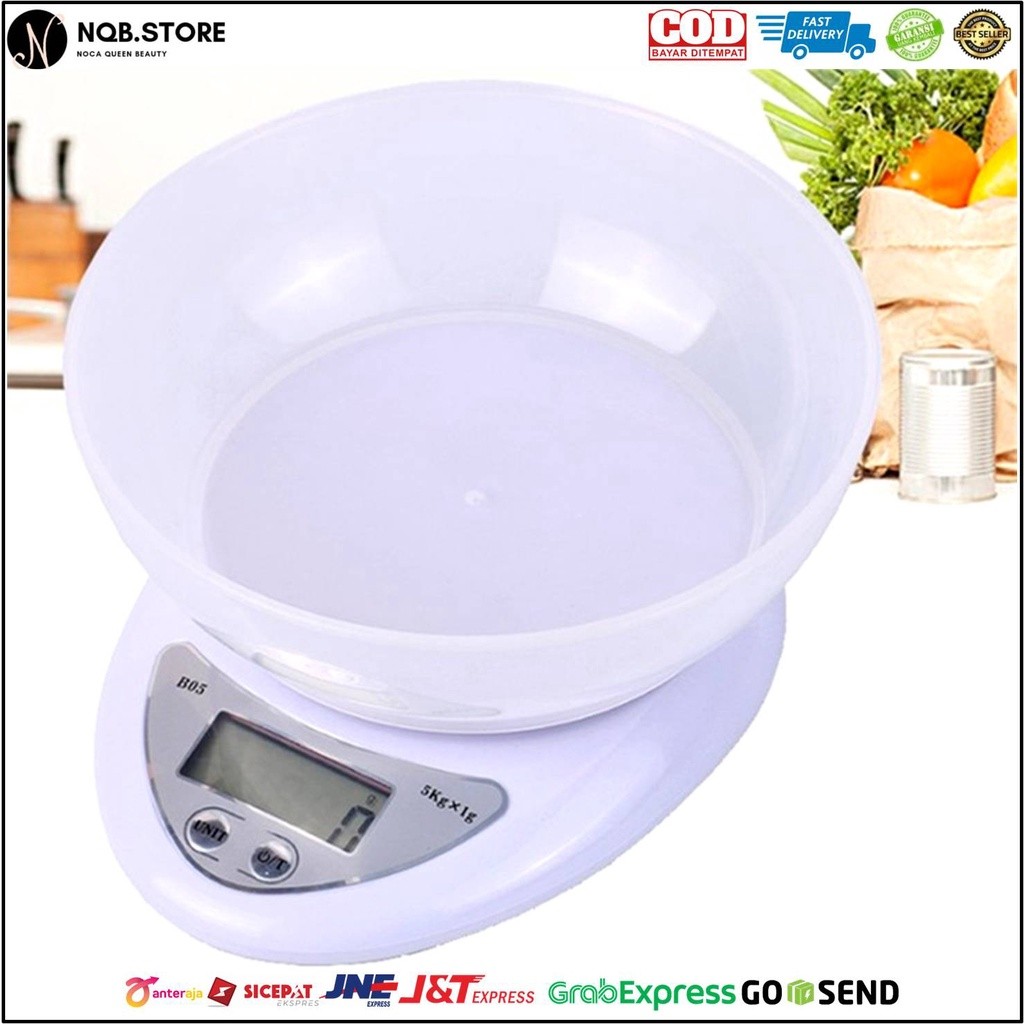Jual NQB - Timbangan Dapur MANGKOK Digital KUE ROTI KITCHEN SCALE Wadah ...