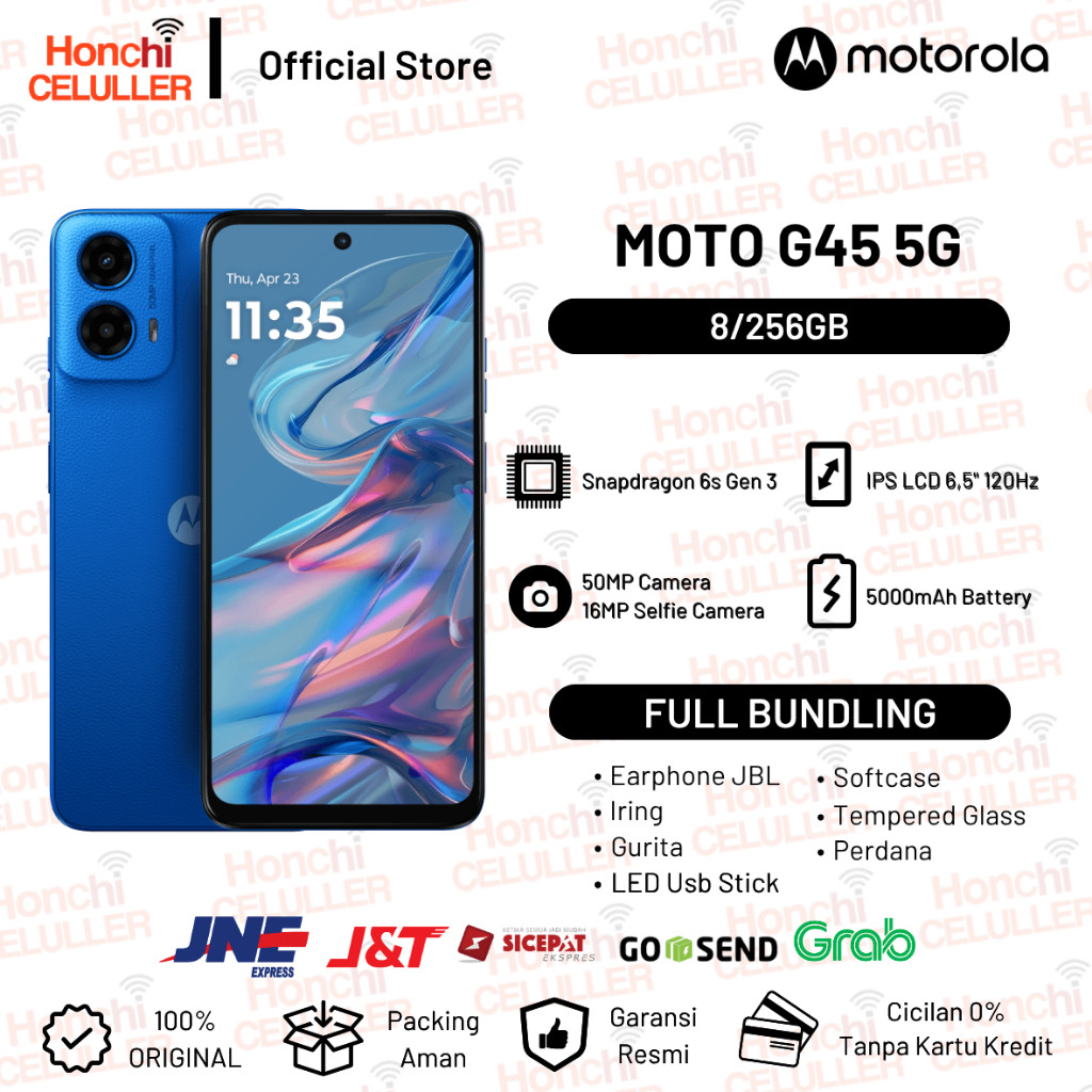 Jual Motorola G45 5G 8/256GB - Up to 16GB Extended RAM - Snapdragon 6s ...
