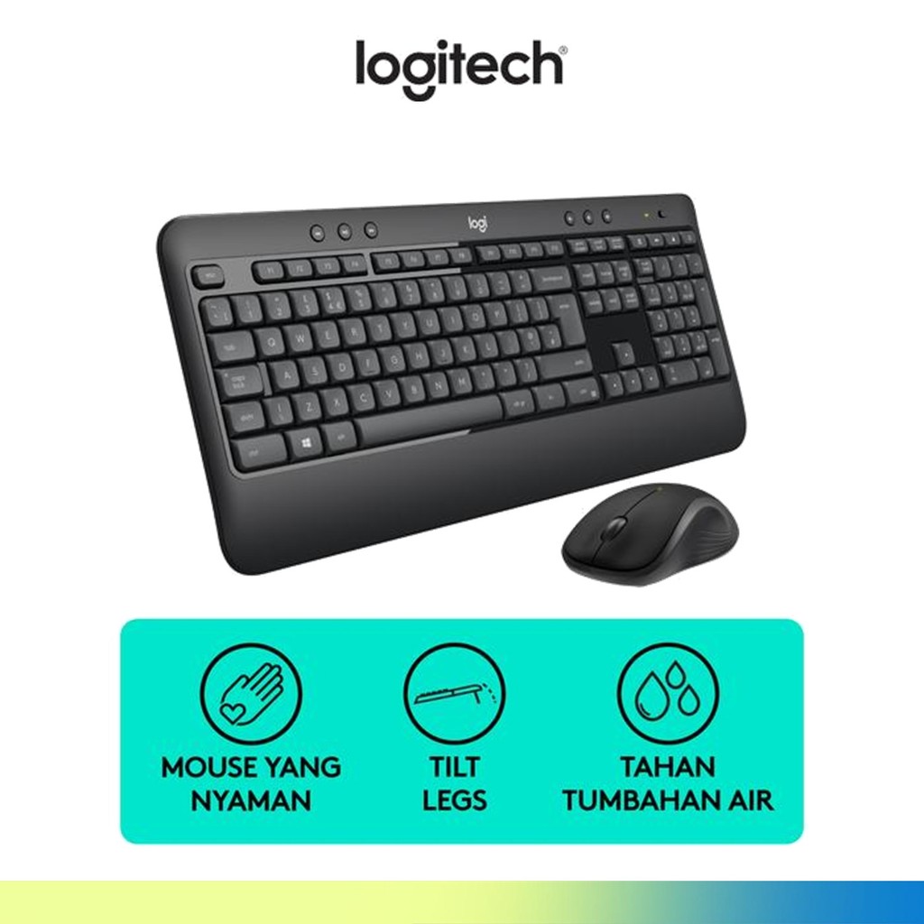 Jual LOGITECH KEYBOARD MK540 ADVANCED WIRELESS KEYBOARD AND MOUSE COMBO ...