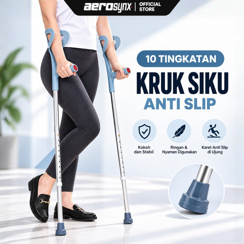 Jual Tongkat Siku Lansia Adjustable | Alat Bantu Jalan Orang Tua ...
