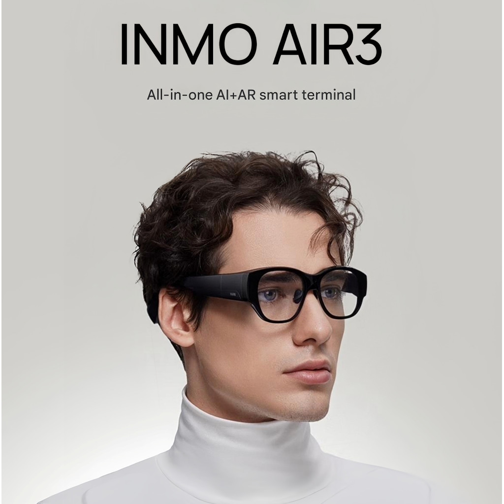 2025 INMO AIR 3 AR VR AI Glasses Augmented Reality 16MP Camera 8-core Support GPT Deepseek 1080P Screen Glasses