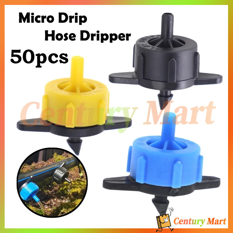 Dripper Emitter 2 L/H & 4 L/H Sistem Irigasi Tetes - Selang PE untuk Kebun Tanaman, Hemat Air & Pupuk hingga 50% - Cocok untuk Tanaman Buah, Sayur dan Bunga