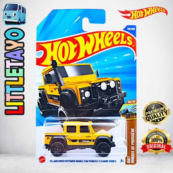 Jual Hot Wheels 15 Land Rover Defender Kuning Diecast Mobil Off Road ...