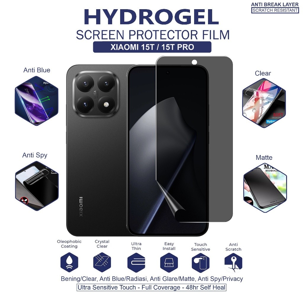 BROTECT Screenprotector Voor Xiaomi 15T  Achterkant  Folie Transparant Volledig Dekking 2 Stuks 2664399251