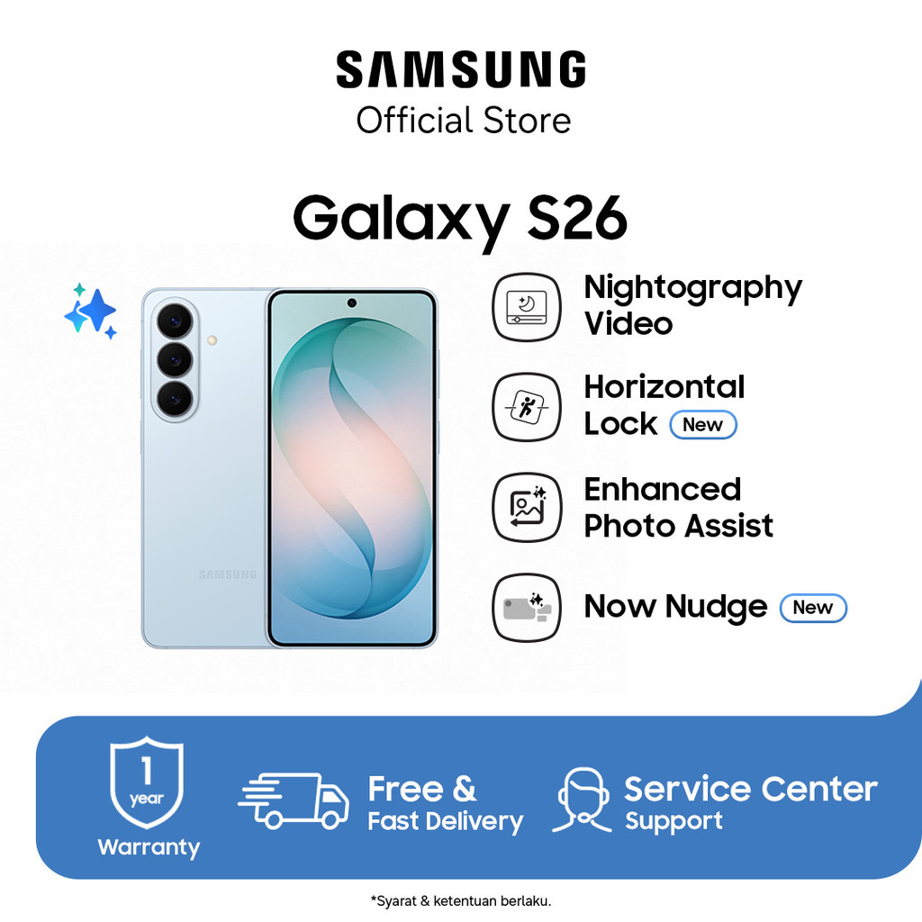 Samsung Galaxy S26 12/512GB - Cobal Violet | Hp AI | Photo Assist | 4300 mAh