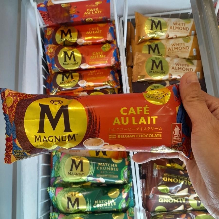 Jual Walls Magnum Ice Cream Rasa Almond / Cafe Au Lait / Mango Yogurt ...