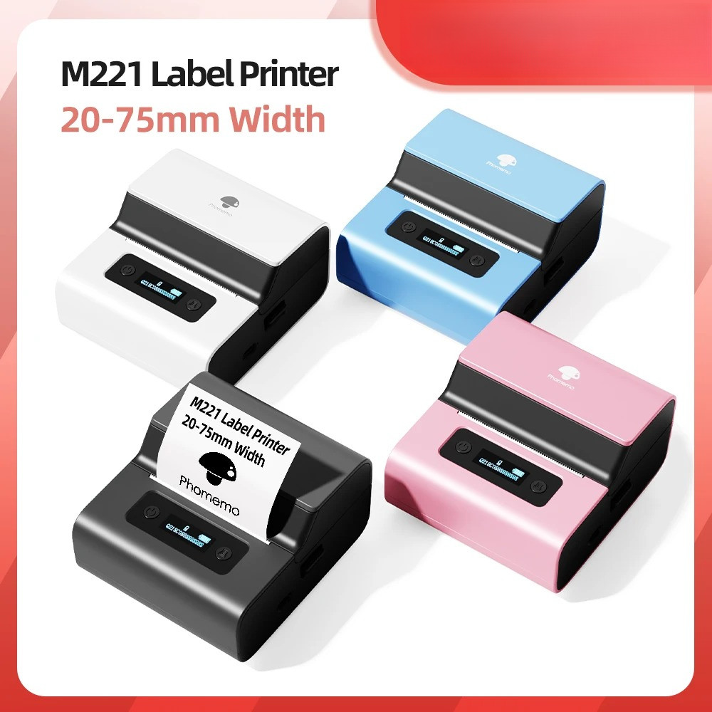 Jual Portable Label Printer Phomemo M221 Bluetooth Thermal Printer ...