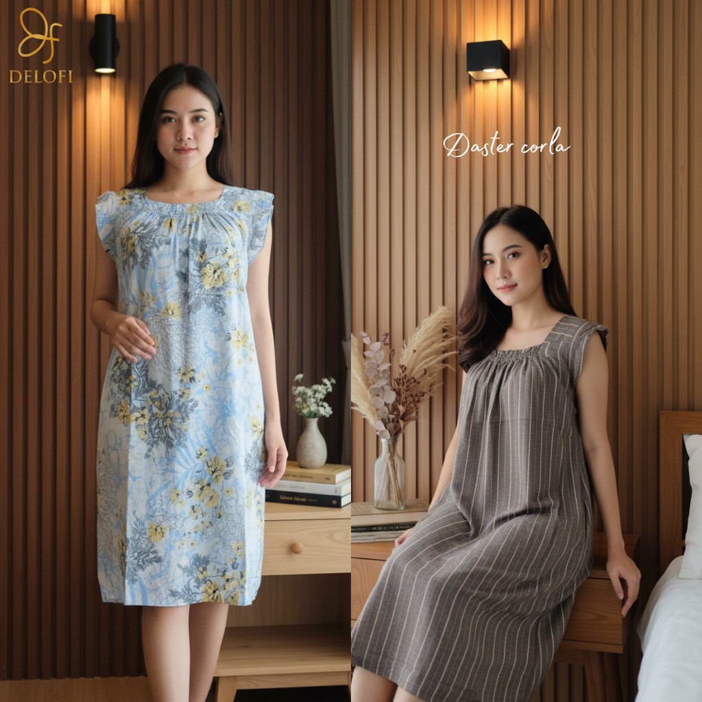DELOFI Daster Yukensi Corla Tanktop Premium Rayon Viscose