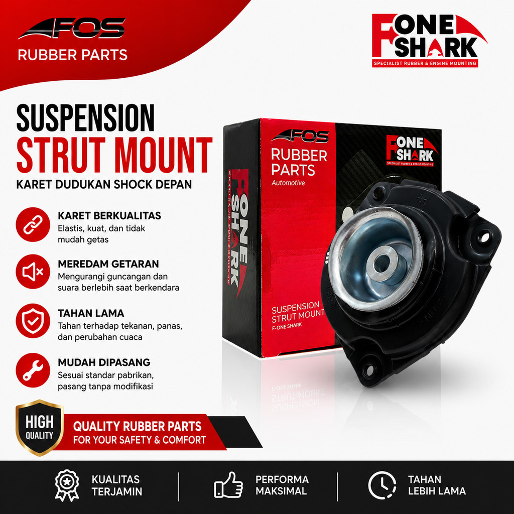 Jual FOS Karet Support Shock breaker Depan Merk F-One Shark FOS Nissan ...