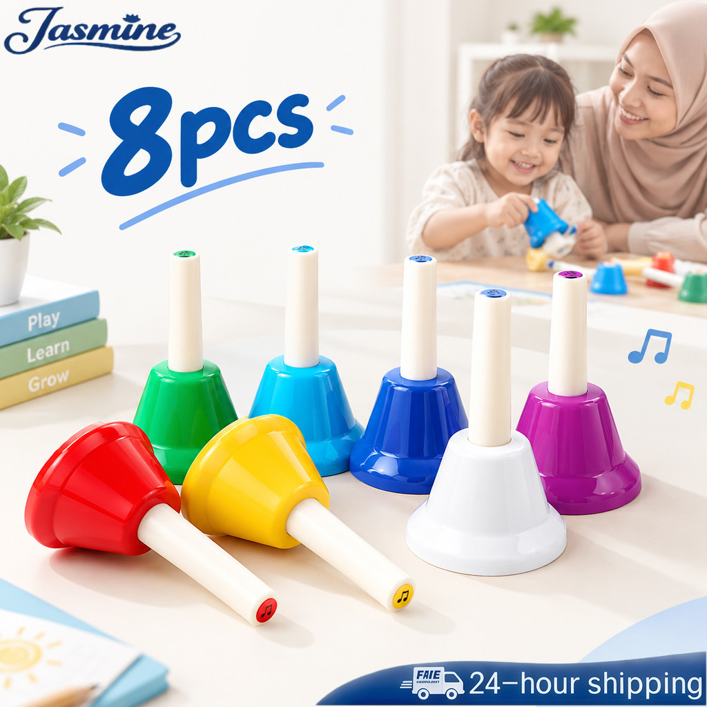 Jual 1 Set Hand Bell Musical Bayi Mainan Rattle Tangan Alat Perkusi ...