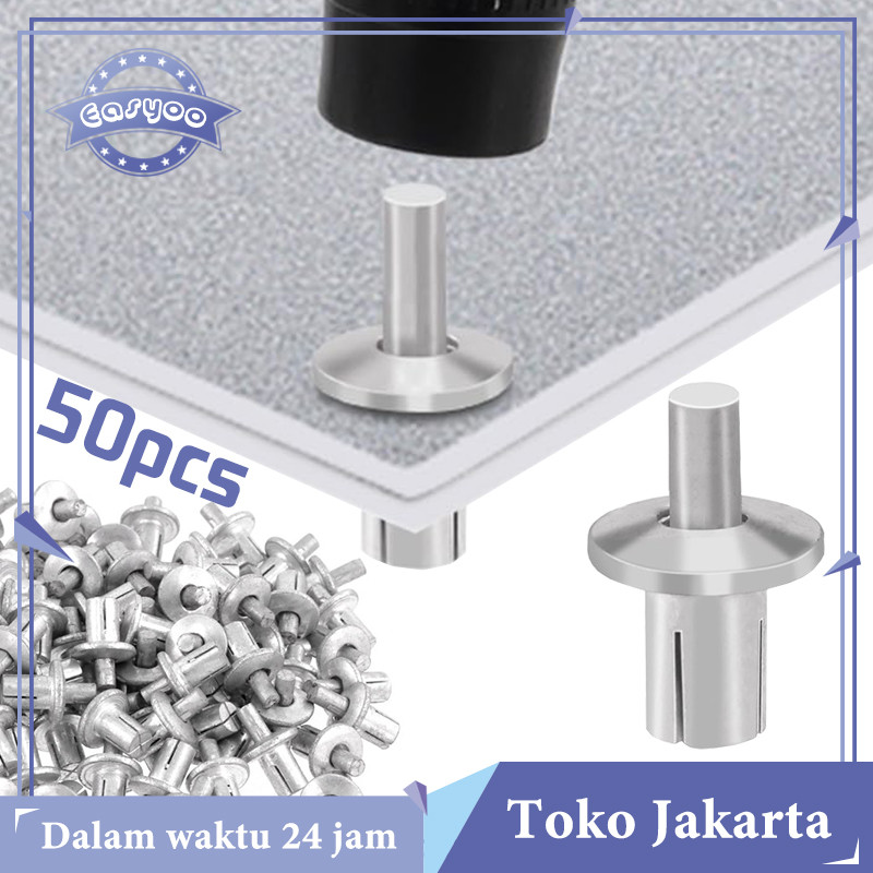 Jual Paku Rivet Palu 50 Pcs Paku Keling Expansion Rivets Aluminium Flat ...