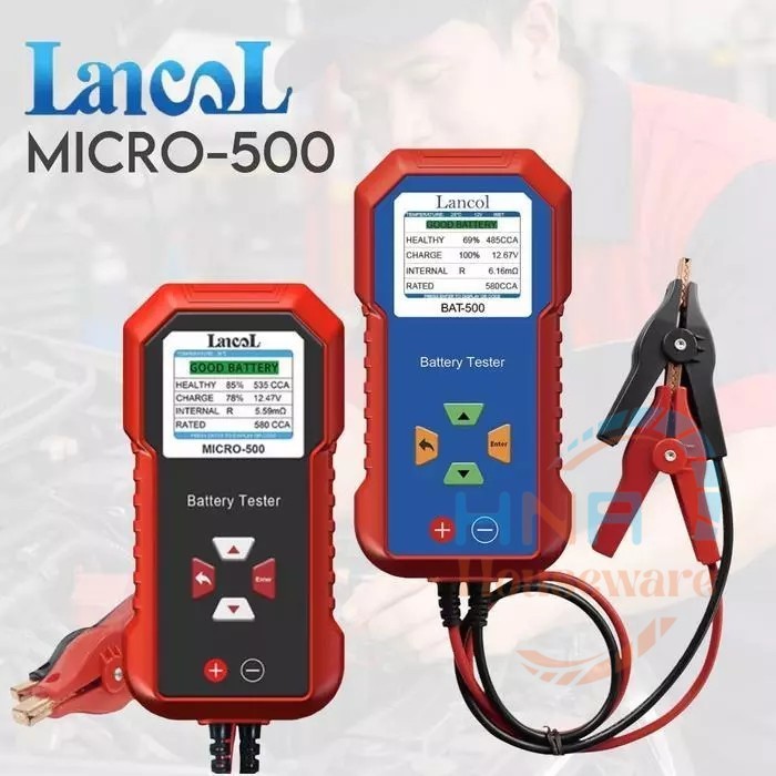 Battery Tester Lancol Micro 500 Alat Cek Aki mobil Motor ACCU Digital