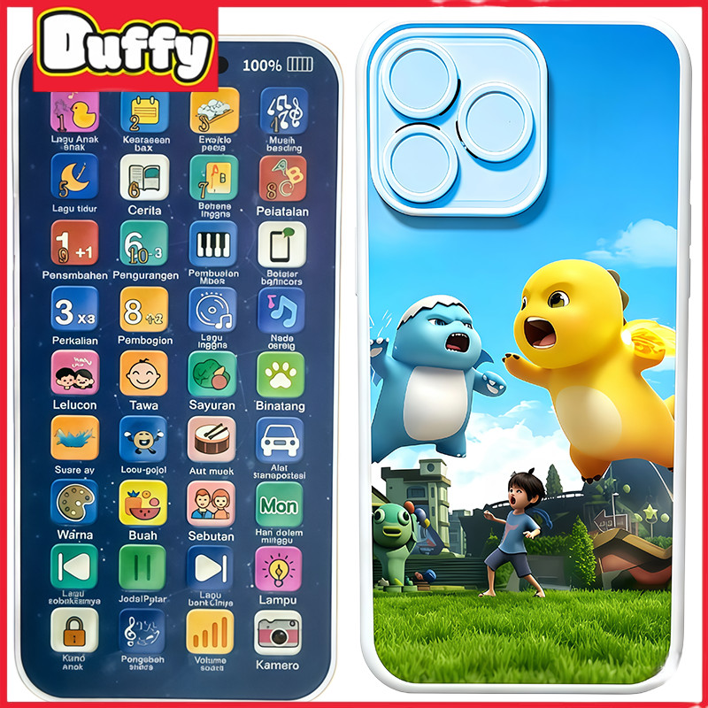 Jual Duffy Toys HP Mainan Edukasi Anak 36 Tombol Lampu / Belajar Bahasa ...