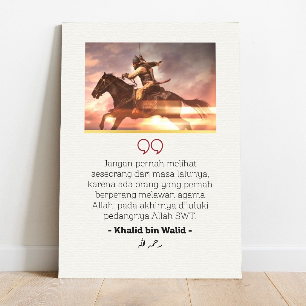Jual Poster Khalid Bin Walid Sahabat Nabi Panglima Perang Pedang ...