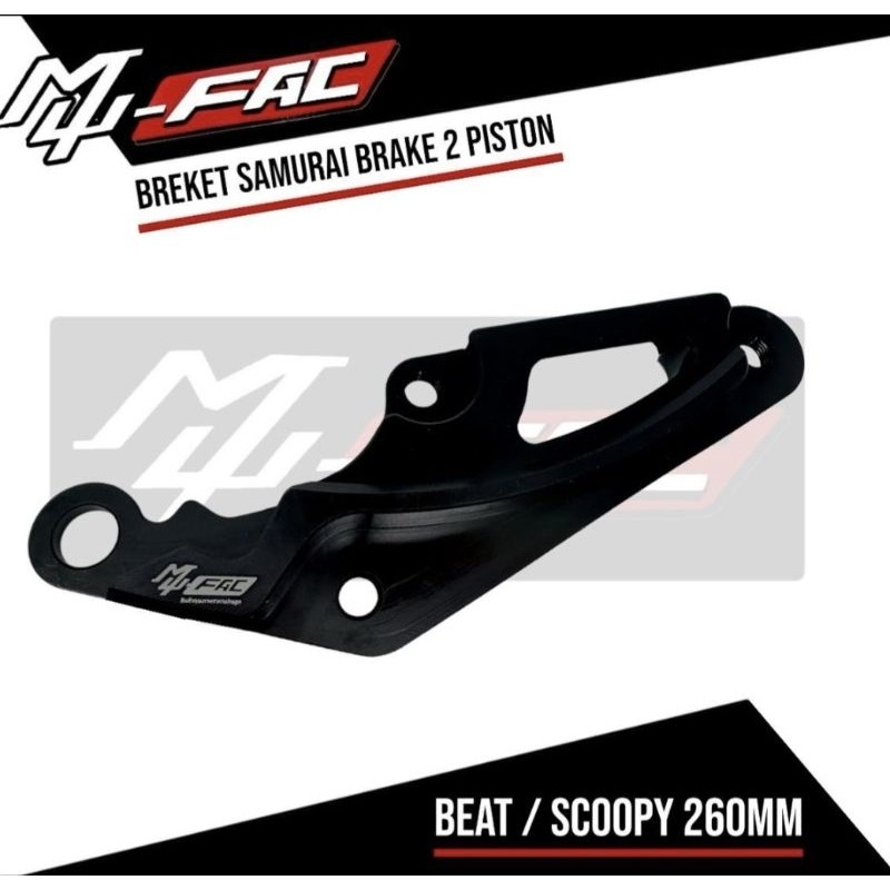 Jual BREKET KALIPER 2PISTON SAMURAI RCB S1 2P MOTOR BEAT FI OLD VARIO ...