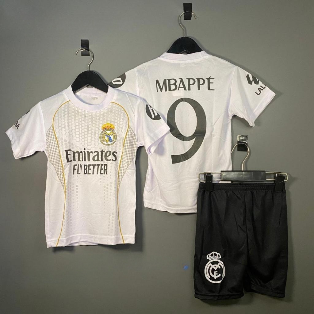 Jersey Bola Anak Real Madrid Mbappe 6 Bulan-15 Tahun