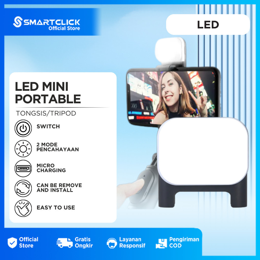 Jual Lampu Mini LED Portable Untuk Tongsis dan Pencahayaan Foto Video ...