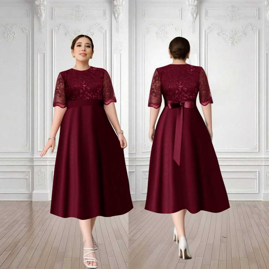 Jual Dres Wanita Baju Natal Cewe Pernikahan Model Baru Dreas Cewek ...