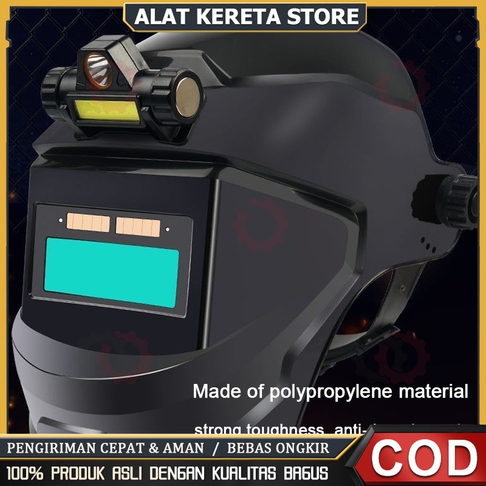 Jual COD Helm Las auto darkening welding helmet Helm las otomatis auto ...