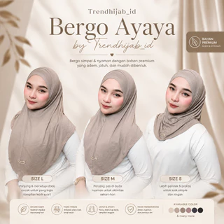 Ayaya Bergo Instan Bahan Kaos Rayon Tipis Cooltech Karet Dagu Size S M L Nyaman Adem Lentur