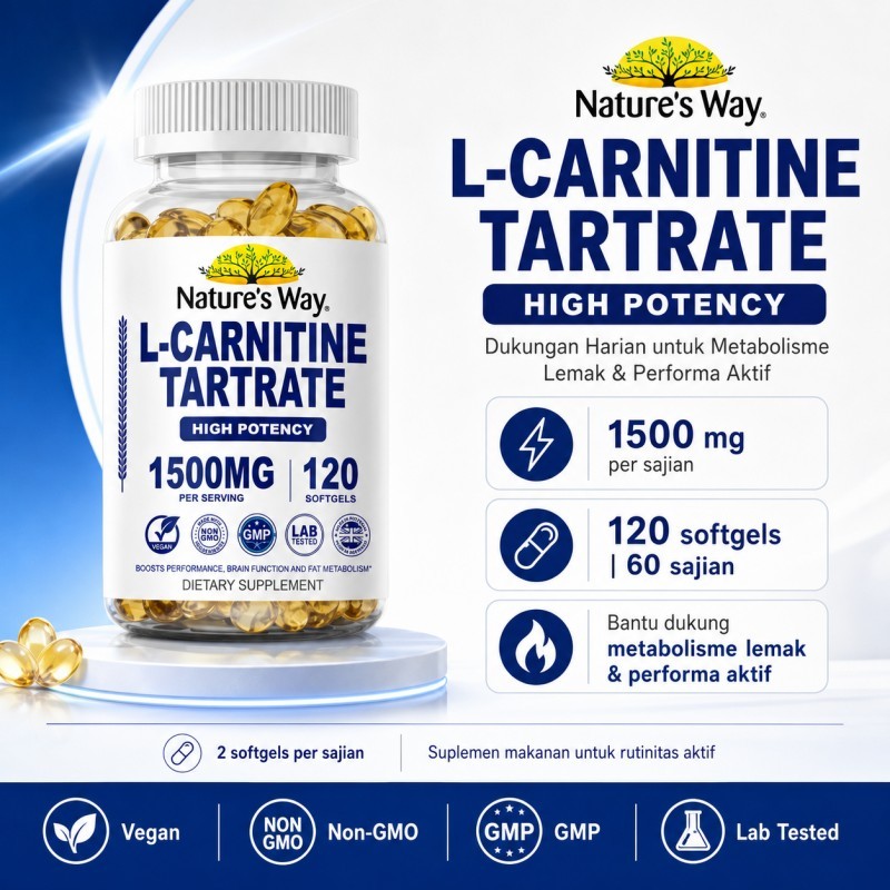 l carnitine natues way Jual Nature's Tartrate 1500mg 120 Softgels Suplemen Fitness Bantu Metabolisme Lemak Energi Olahraga dan Tubuh Fit Should You Take Natural Variant:BPC 157 ARG - 1000mcg (60 Capsules) كريم يفتح البشرة بشكل طبيعي