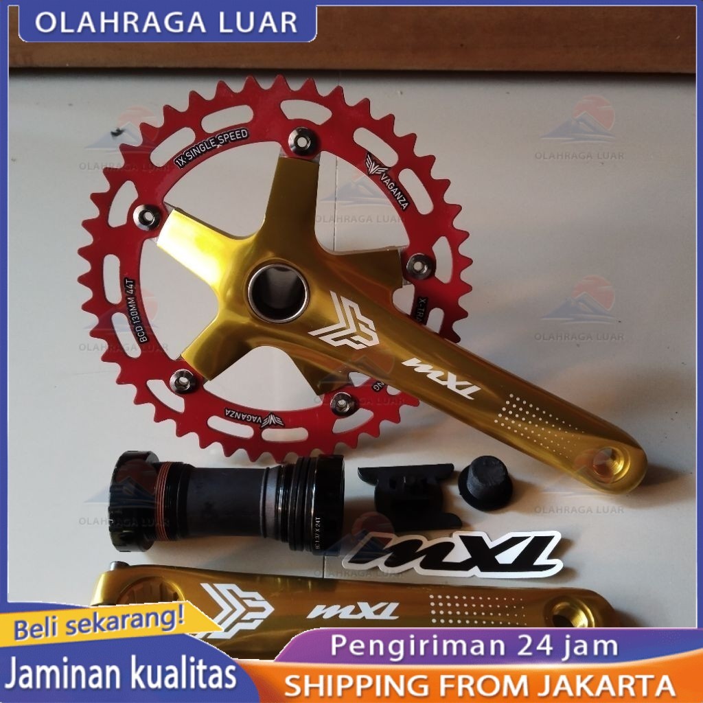 Jual crankset syte/MXL/Prime/slk crank BMX 48T dan 48T HT 2 bcd 130 ...