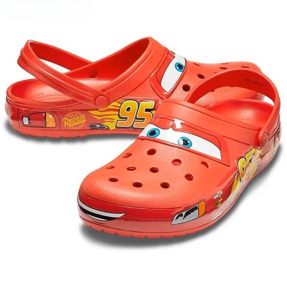 Jual Sandal Cross Mcqueen Dewasa Uniseks Sepatu Lubang Mobil anak Cross ...