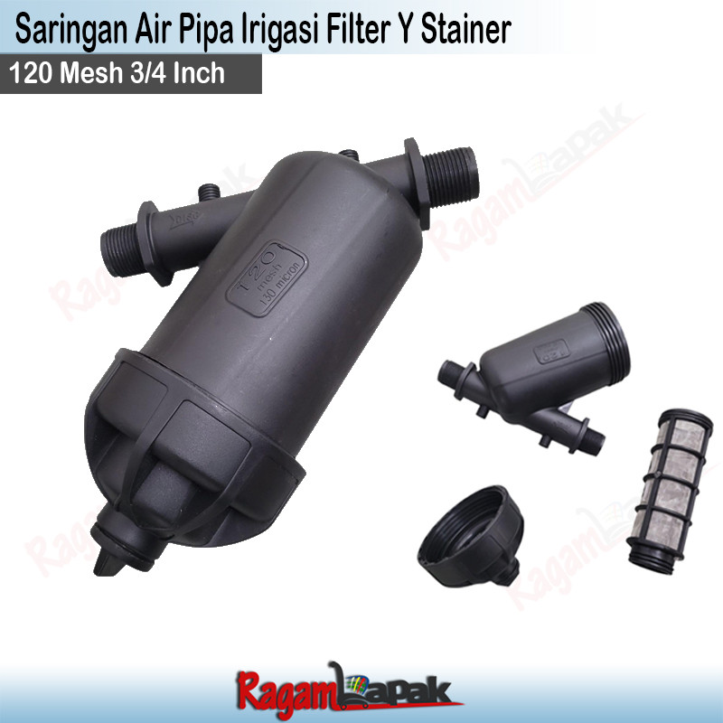 Saringan Air Pipa Irigasi Filter Y Stainer 120 Mesh 3/4 Inch / Screen Filter 3/4 Inch  Filter Air Irigasi 3/4" / Filter Irigasi 3/4"