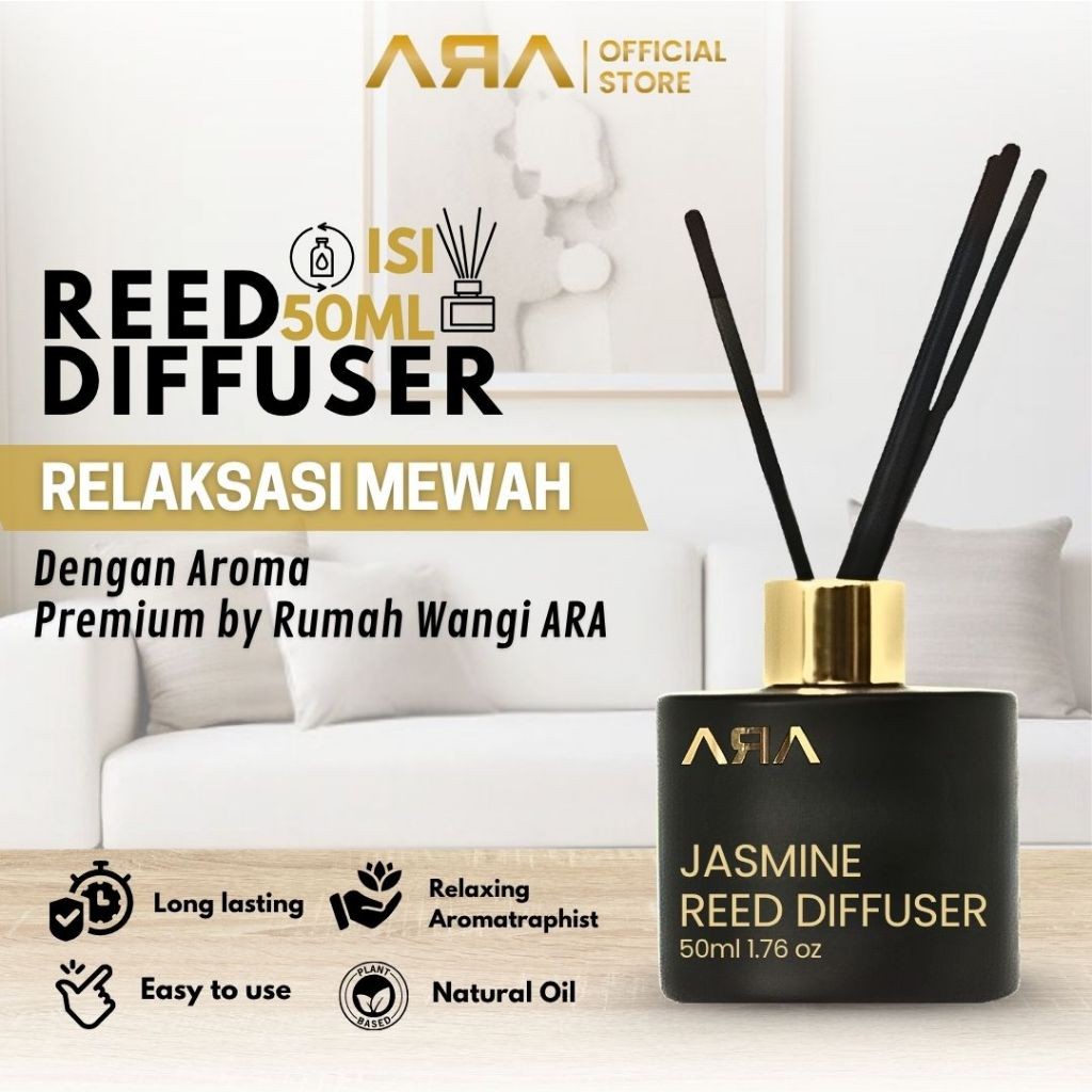 Jual GERUSANBUPLAS Rumah Wangi ARA Reed Diffuser Pengharum Pewangi ...