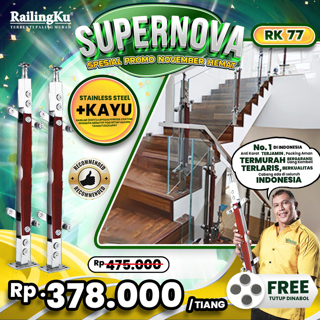Jual Railing Tangga Stainless Nature Desain Railingku [SUPERNOVA!] RK ...