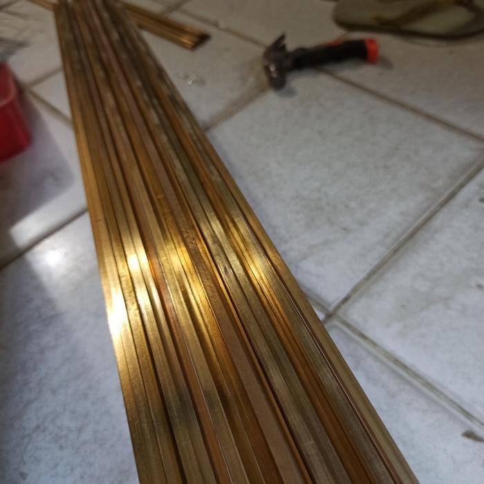 Jual inlay brass 6mmx6mmx1000mm | Shopee Indonesia