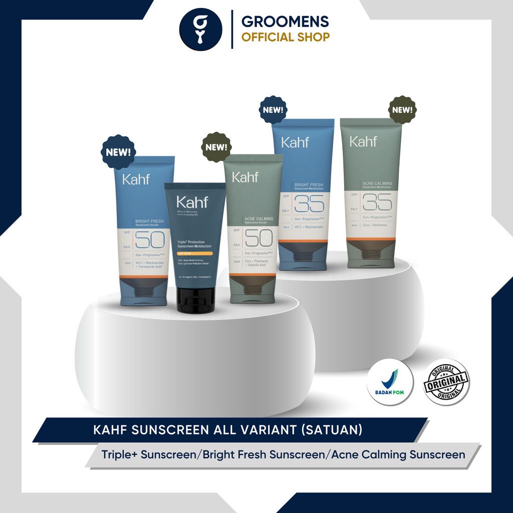 Jual Kahf Sunscreen SPF 30, SPF 35, & SPF 50 PA++++ All Variant ...