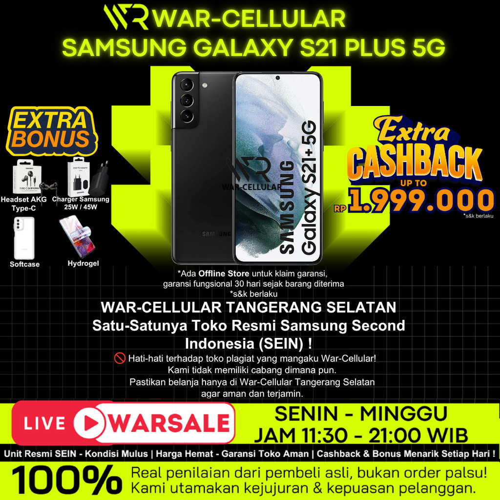 SEIN SAMSUNG S21 PLUS 8/256GB 8/128GB S20 PLUS 8/128GB RESMI INDO