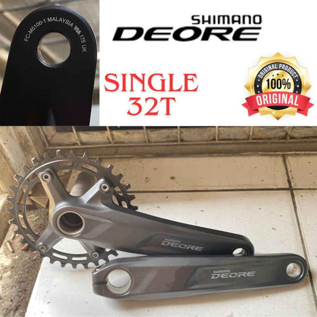 Shimano Deore FC-M532 (104mm x 32-36T) 3x9v eturatas - Suomen Urheilupyörä