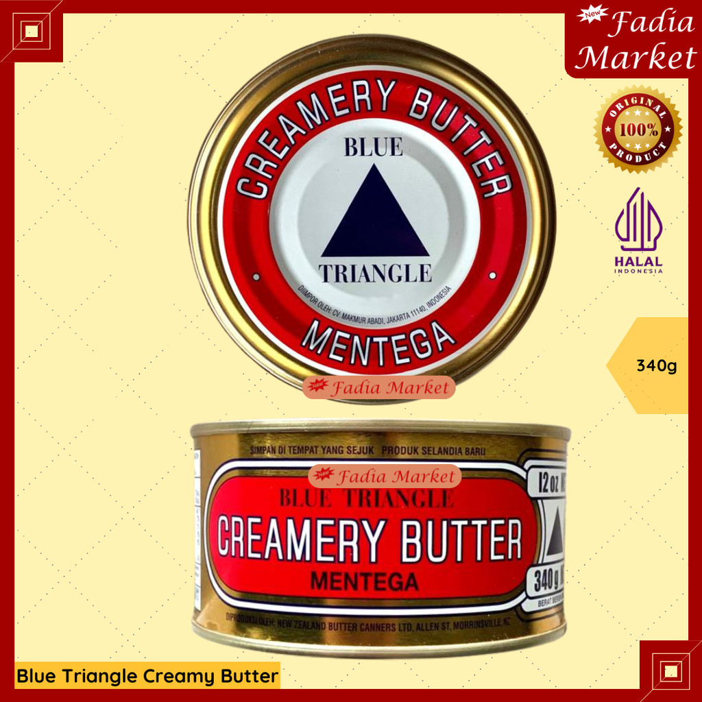 Jual Mentega Blue Triangle Segitiga 340g | Creamy Butter Premium ...