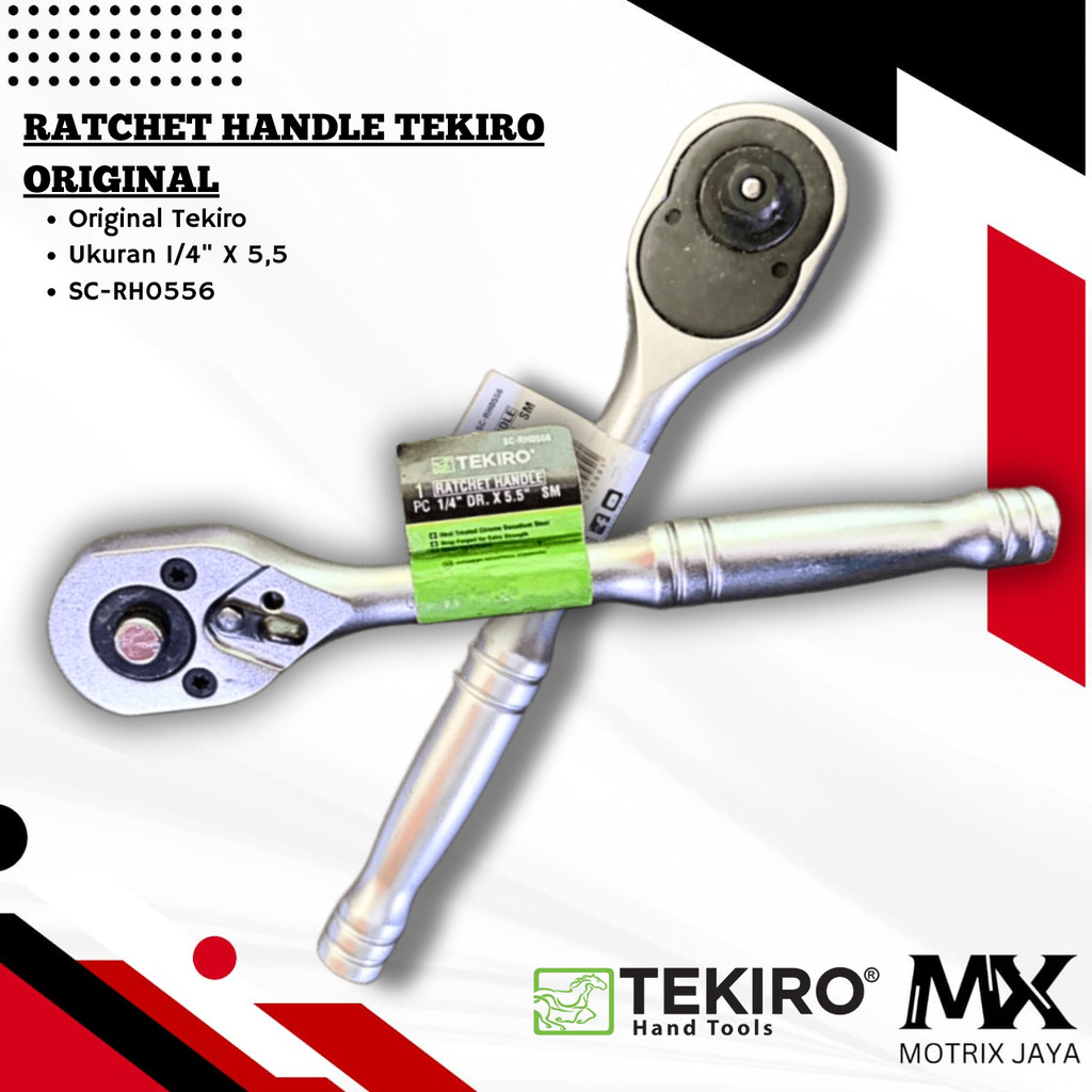 Jual RACHET HANDLE TEKIRO ORIGINAL SC-RH0556 UKURAN 1/4